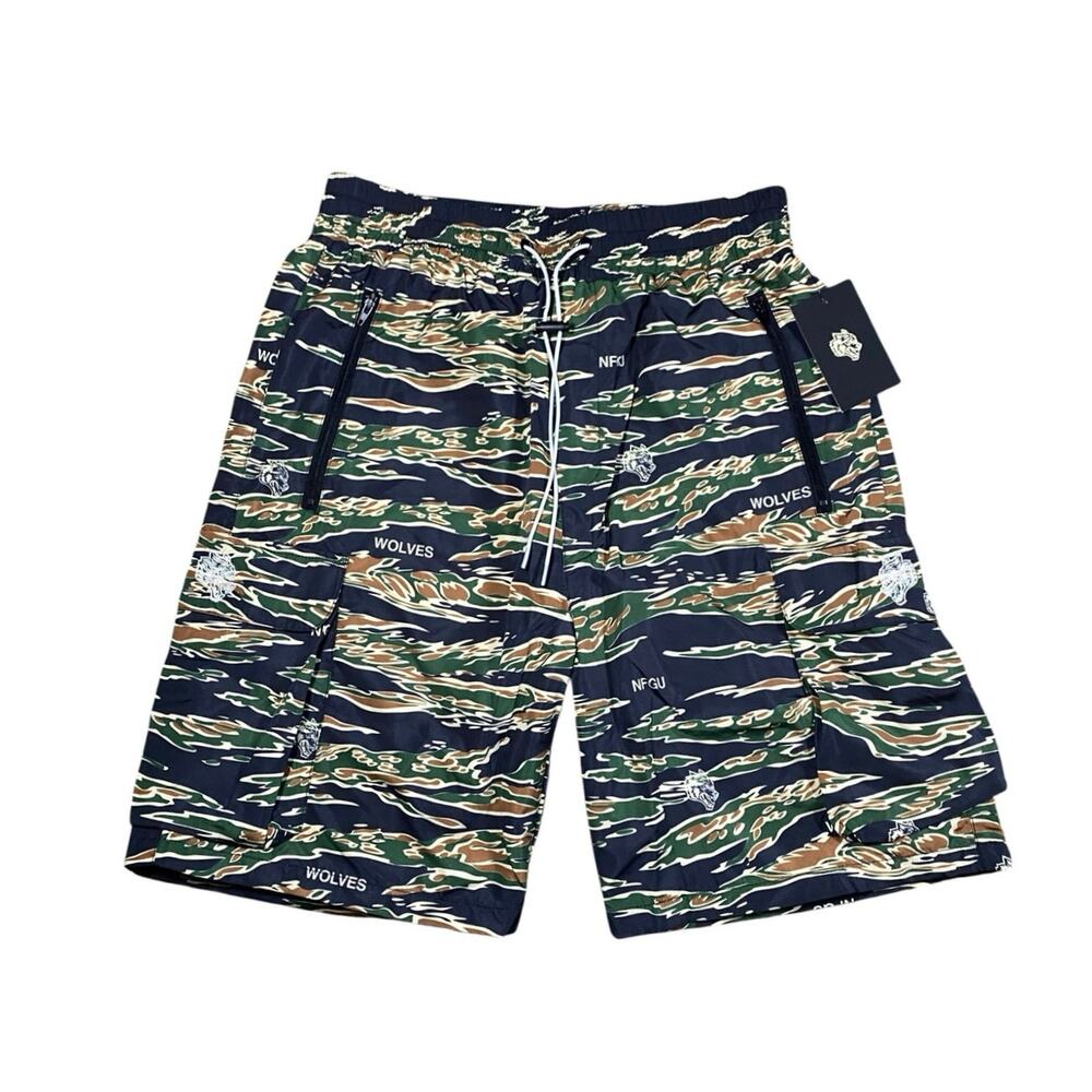Darc Sport Desert Camo Wolfhead Cargo Shorts NWT - S